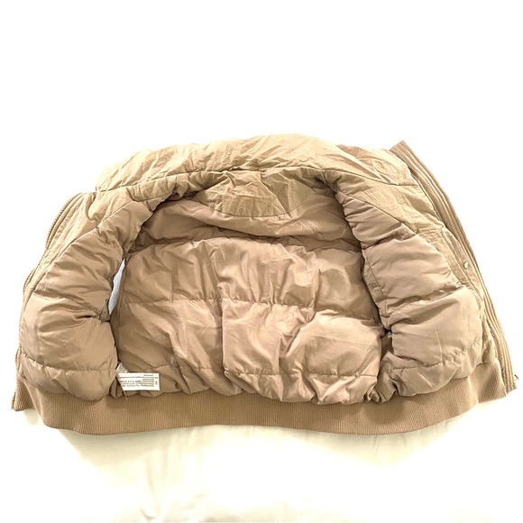Tan Crop Puffer Vest - Picture 3 of 5